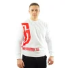 Męskie Street Autonomy Bluzy>Bluza bez kaptura Halfsa white/red 2021