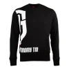Męskie Street Autonomy Bluzy>Bluza bez kaptura Halfsa black/white 2021