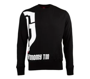 Męskie Street Autonomy Bluzy>Bluza bez kaptura Halfsa black/white 2021