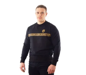Męskie Street Autonomy Bluzy>Bluza bez kaptura Egypt black/gold 2021