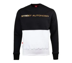 Męskie Street Autonomy Bluzy>Bluza bez kaptura Fifty fifty black/gold 2021