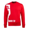 Męskie Street Autonomy Bluzy>Bluza bez kaptura Halfsa red/white 2021