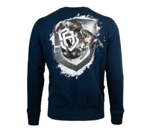 Męskie Street Autonomy Bluzy>Bluza bez kaptura Alligator blue 2021