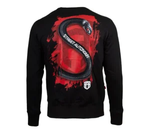 Męskie Street Autonomy Bluzy>Bluza bez kaptura Snake black 2021