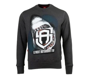 Męskie Street Autonomy Bluzy>Bluza bez kaptura Sharkins dark grey 2021