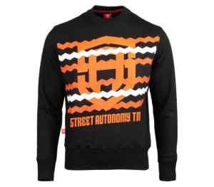 Męskie Street Autonomy Bluzy>Bluza bez kaptura Danger black 2021