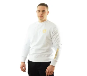 Męskie Street Autonomy Bluzy>Bluza bez kaptura Ethereal white/gold 2021