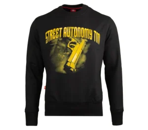 Męskie Street Autonomy Bluzy>Bluza bez kaptura M.A.F.I.A black/gold 2021