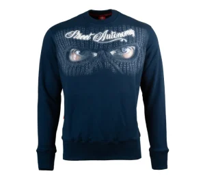 Męskie Street Autonomy Bluzy>Bluza bez kaptura Bandit Eyes dark navy 2021