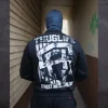 Męskie Street Autonomy Bluzy>BLUZA BEZ KAPTURA THUG BLACK 2024