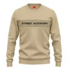 Męskie Street Autonomy Bluzy>BLUZA BEZ KAPTURA COM BEIGE/BLACK 2024