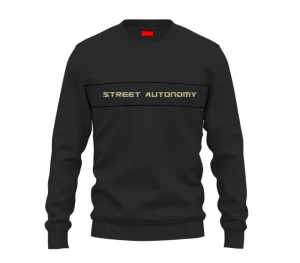 Męskie Street Autonomy Bluzy>BLUZA BEZ KAPTURA COM BLACK/GOLD 2024