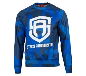 Męskie Street Autonomy Bluzy>BLUZA BEZ KAPTURA CAMUGLAGE DARK BLUE SUB 2020