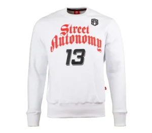 Męskie Street Autonomy Bluzy>Bluza bez kaptura Basket white 2021