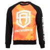 Męskie Street Autonomy Bluzy>BLUZA BEZ KAPTURA HEART ORANGE/CAMO SUB 2020