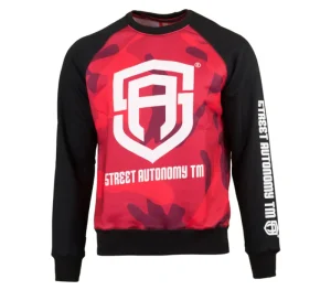 Męskie Street Autonomy Bluzy>BLUZA BEZ KAPTURA HEART RED/CAMO SUB 2020