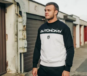 Męskie Street Autonomy Bluzy>BLUZA BEZ KAPTURA TONY WHITE/BLACK 2022
