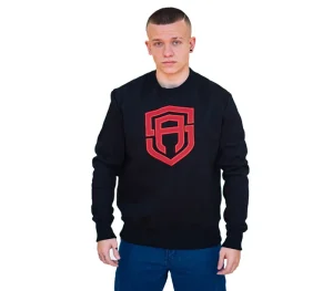 Męskie Street Autonomy Bluzy>BLUZA BEZ KAPTURA OUTLINE BLACK/RED 2022