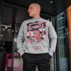 Męskie Street Autonomy Bluzy>BLUZA BEZ KAPTURA FUCK GREY 2022