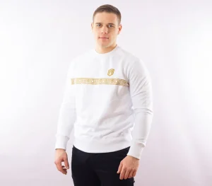 Męskie Street Autonomy Bluzy>Bluza bez kaptura Egypt white/gold 2021