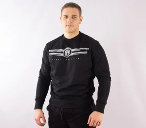 Męskie Street Autonomy Bluzy>Bluza bez kaptura Ebra black/silver 2021