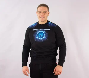 Męskie Street Autonomy Bluzy>Bluza bez kaptura High Voltage black 2021