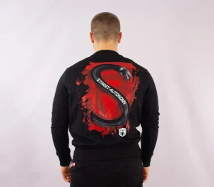 Męskie Street Autonomy Bluzy>Bluza bez kaptura Snake black 2021