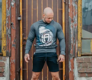 Męskie Street Autonomy Bluzy>Bluza bez kaptura Sharkins dark grey 2021
