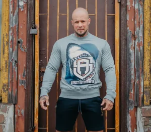Męskie Street Autonomy Bluzy>Bluza bez kaptura Sharkins grey 2021