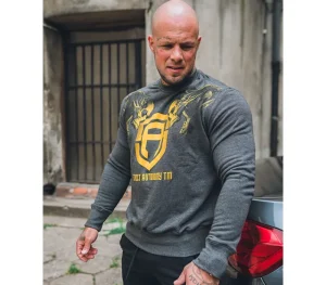 Męskie Street Autonomy Bluzy>Bluza bez kaptura TWOHEADS grafit/yellow 2021