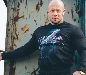 Męskie Street Autonomy Bluzy>Bluza bez kaptura Thug Life black 2020
