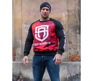 Męskie Street Autonomy Bluzy>BLUZA BEZ KAPTURA HEART RED/CAMO SUB 2020