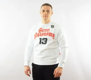 Męskie Street Autonomy Bluzy>Bluza bez kaptura Basket white 2021