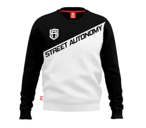 Męskie Street Autonomy Bluzy>BLUZA BEZ KAPTURA COSMIC BLACK/WHITE 2023