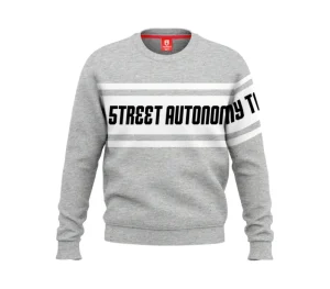 Męskie Street Autonomy Bluzy>Bluza bez kaptura Saling grey/black 2022