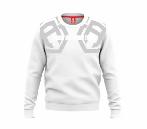 Męskie Street Autonomy Bluzy>Bluza bez kaptura Double ARM white 2022