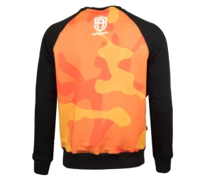 Męskie Street Autonomy Bluzy>BLUZA BEZ KAPTURA HEART ORANGE/CAMO SUB 2020
