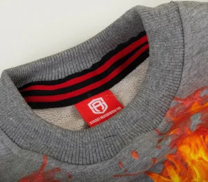 Męskie Street Autonomy Bluzy>BLUZA BEZ KAPTURA FUCK 3 GREY 2021