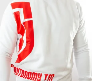Męskie Street Autonomy Bluzy>Bluza bez kaptura Halfsa white/red 2021