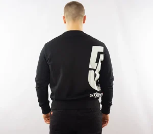 Męskie Street Autonomy Bluzy>Bluza bez kaptura Halfsa black/white 2021