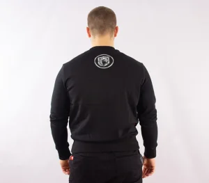 Męskie Street Autonomy Bluzy>Bluza bez kaptura Ebra black/silver 2021