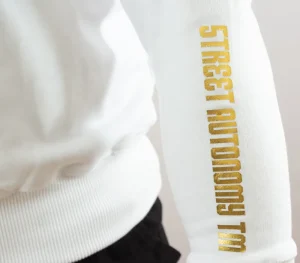 Męskie Street Autonomy Bluzy>Bluza bez kaptura Ethereal white/gold 2021