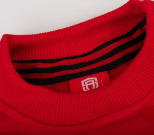 Męskie Street Autonomy Bluzy>Bluza bez kaptura Halfsa red/white 2021