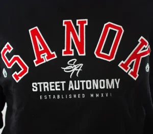 Męskie Street Autonomy Bluzy>Bluza bez kaptura S.A.N.O.K Haft black/red 2021