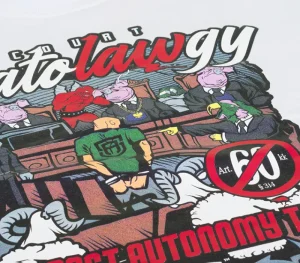 Męskie Street Autonomy Bluzy>Bluza bez kaptura PatoLAWgy white 2020