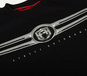 Męskie Street Autonomy Bluzy>Bluza bez kaptura Ebra black/silver 2021