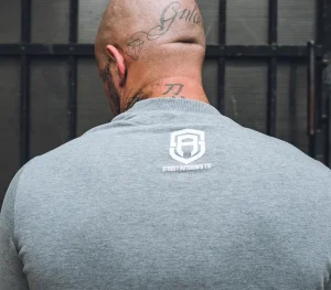 Męskie Street Autonomy Bluzy>Bluza bez kaptura TWOHEADS grey/white 2021