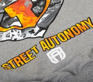 Męskie Street Autonomy Bluzy>BLUZA BEZ KAPTURA FUCK 3 GREY 2021