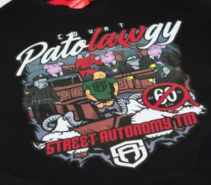 Męskie Street Autonomy Bluzy>Bluza bez kaptura PatoLAWgy black 2020