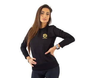 Damskie Street Autonomy Bluzy>Bluza damska bez kaptura Classy Small Logz black/gold 2021